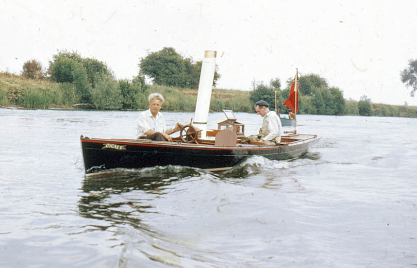 Cugnet steamed in 1969 during a steamboat rally at Datchet - photo by Richard Bartrop